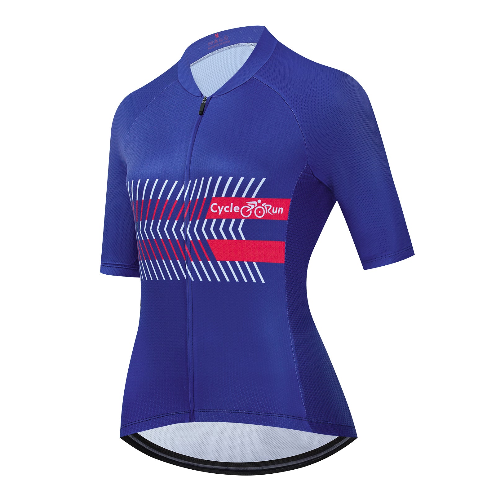 Blue & Red Wizo cycling jersey for women