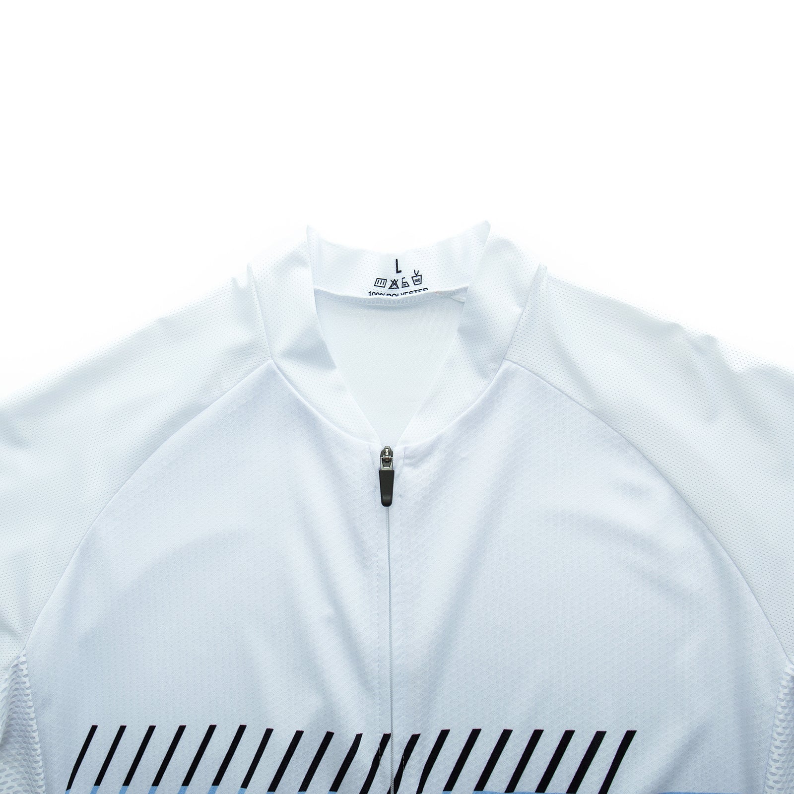 White Wizo cycling jersey