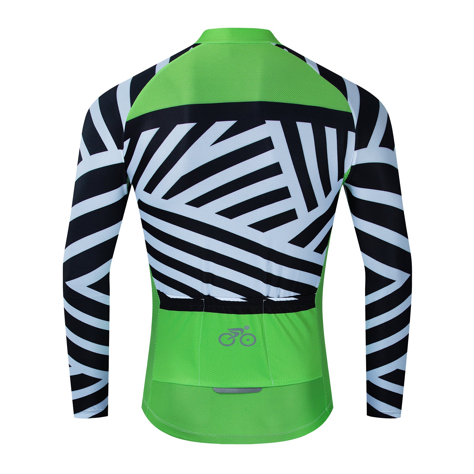 Yellow mash Long Sleeve Cycling jersey