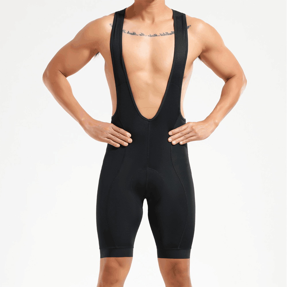 Black Bib with Reflective lines and 3D Gel for safe riding
