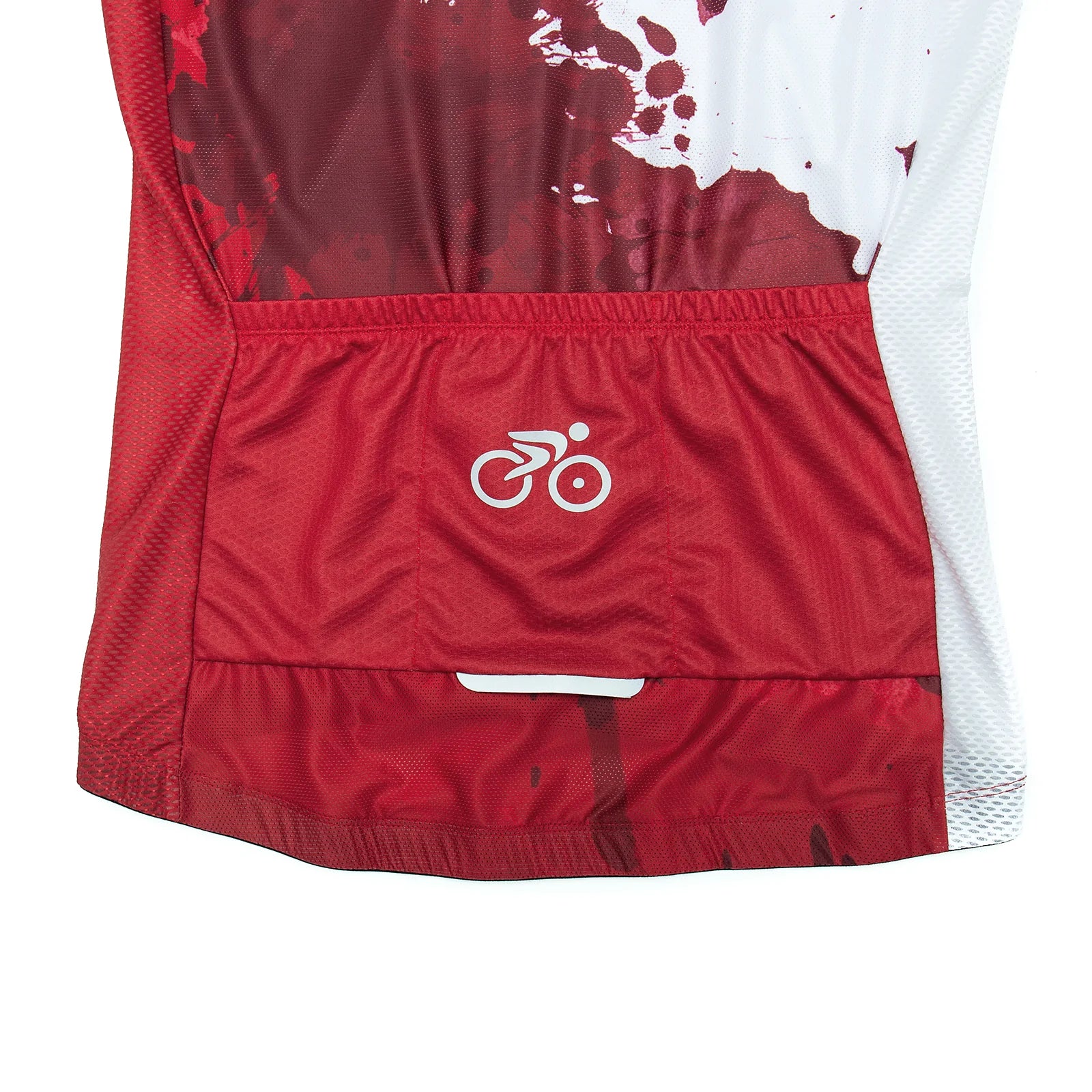 Cycling Jersey Paint Splash White and Black for women
