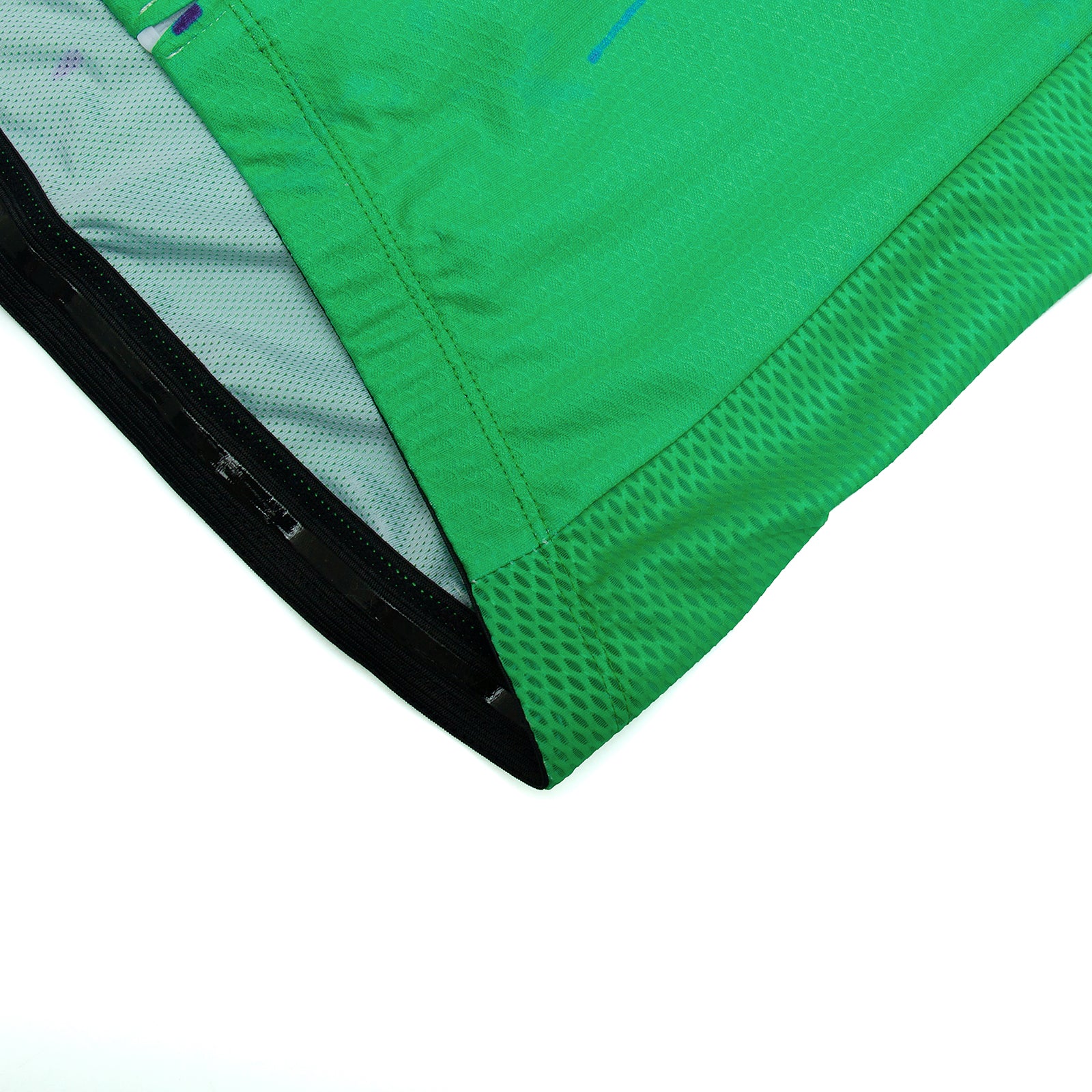 Green blue paint splash cycling jersey