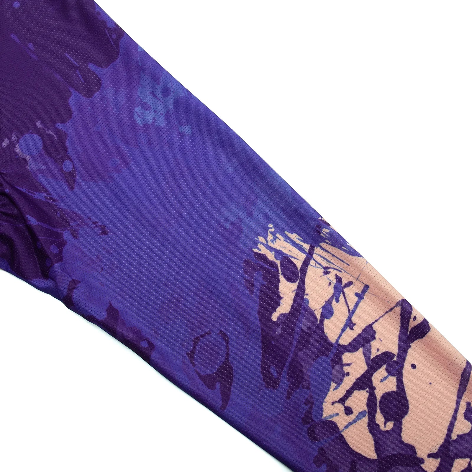 Purple paint splash Long Sleeve cycling jersey for women