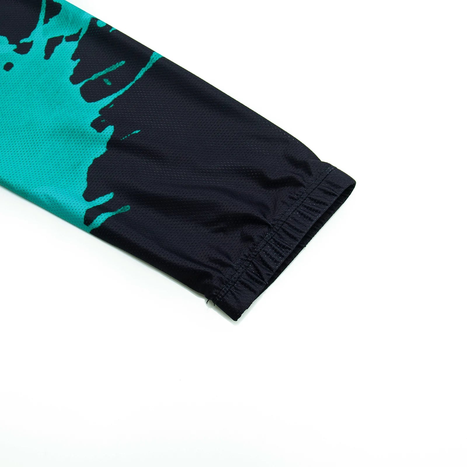 Black green paint splash Long Sleeve cycling jersey for women