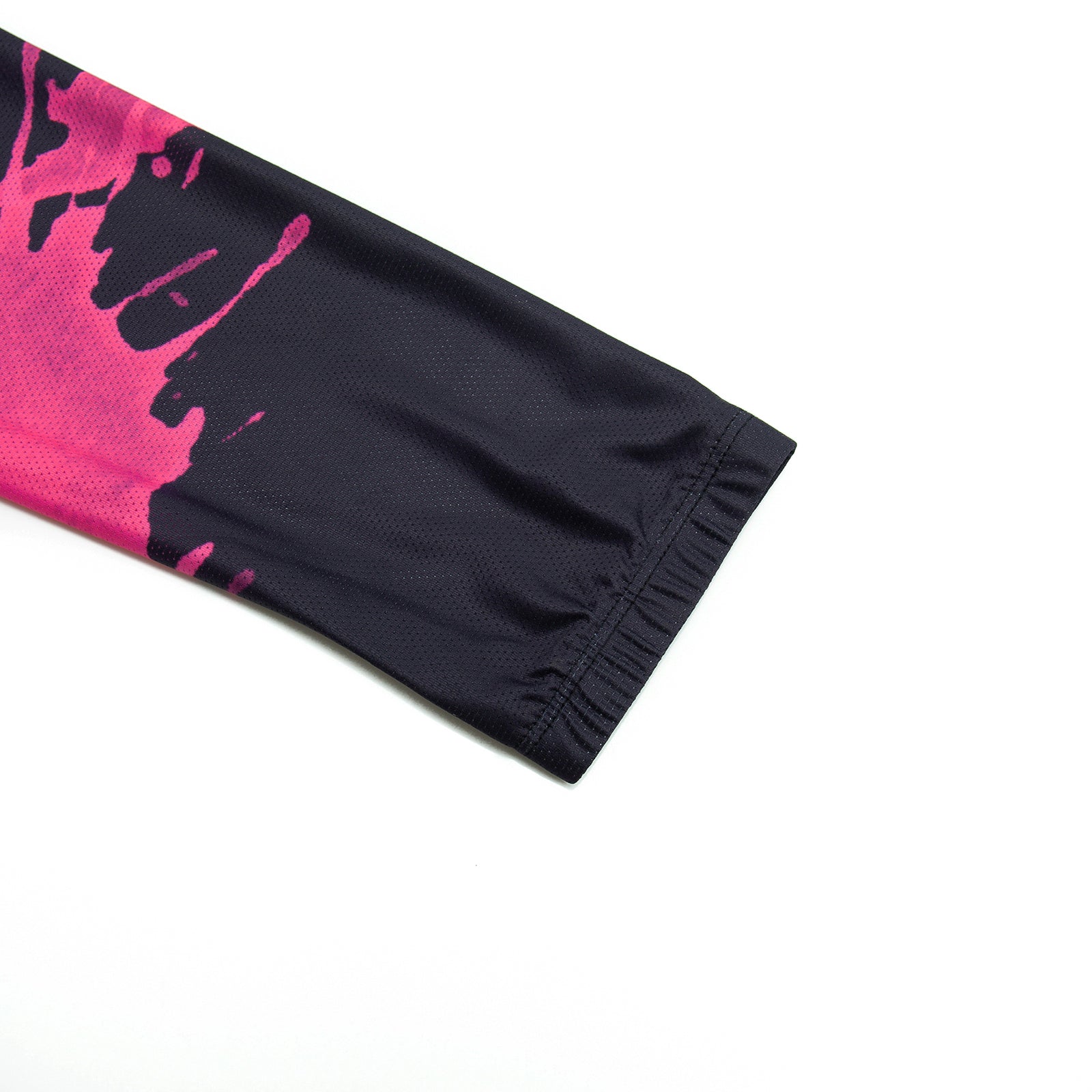 Pink red paint splash Long Sleeve cycling jersey