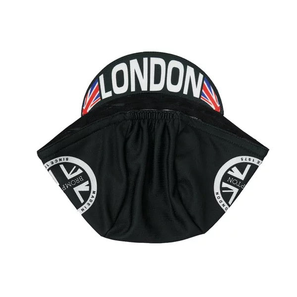 U.K London Cycling Caps Charcoal Gold Ride Headwear  One Size