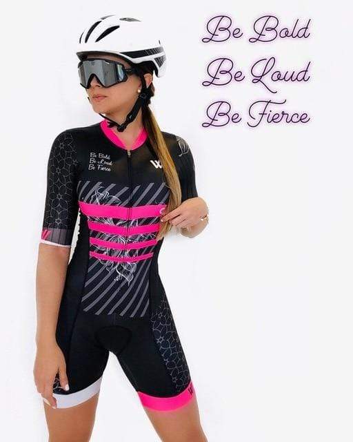 Women triathlon suit sets Pink - Cycle-Run