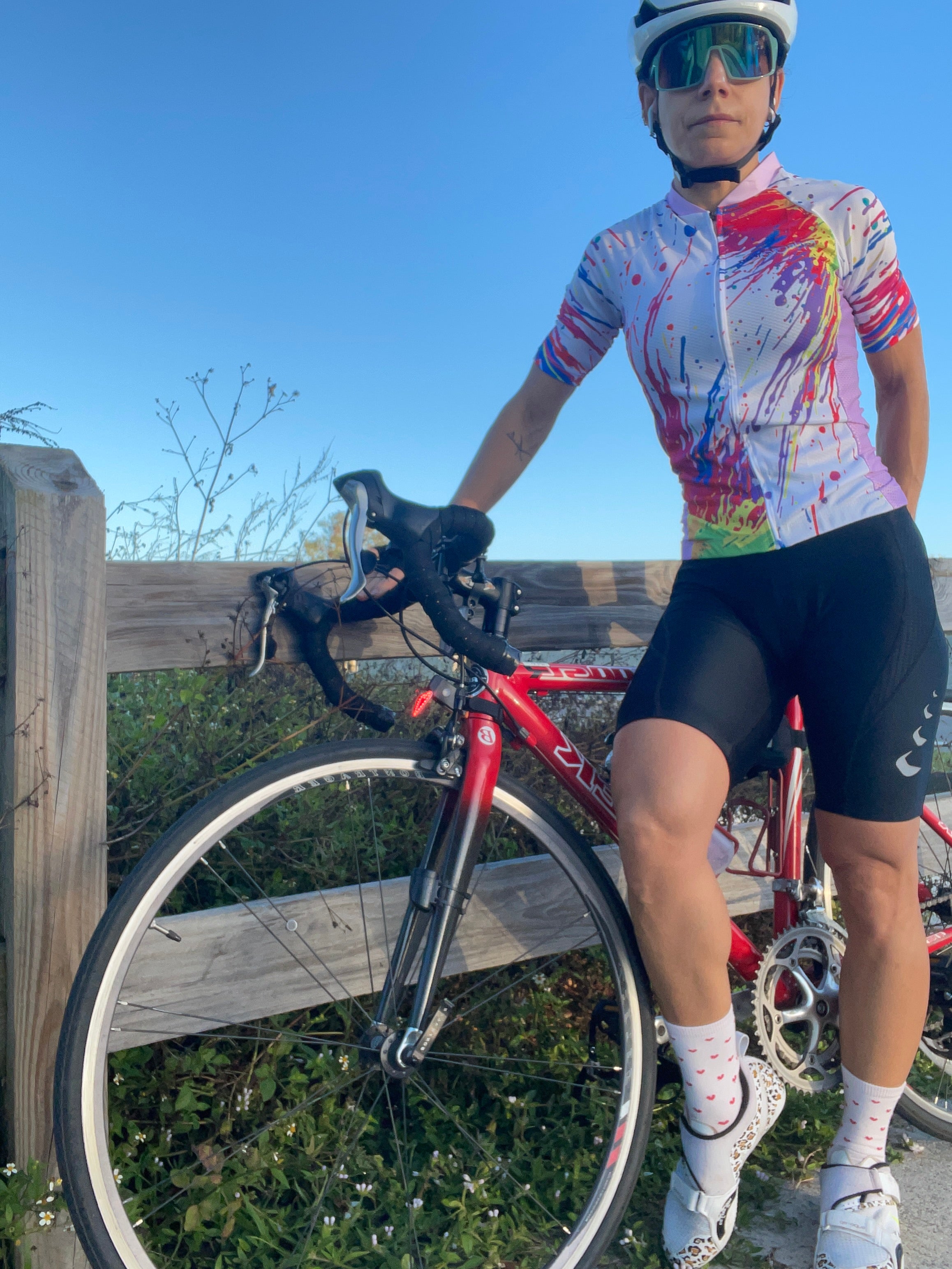 Color Splash Cycling jersey for women