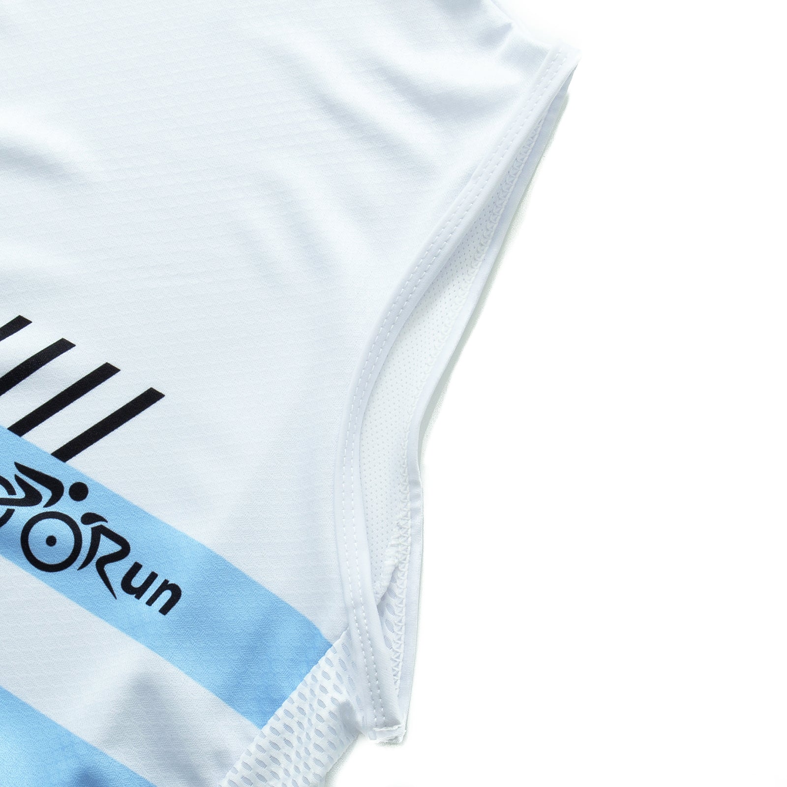 White Sleeveless cycling jersey for Men and Women