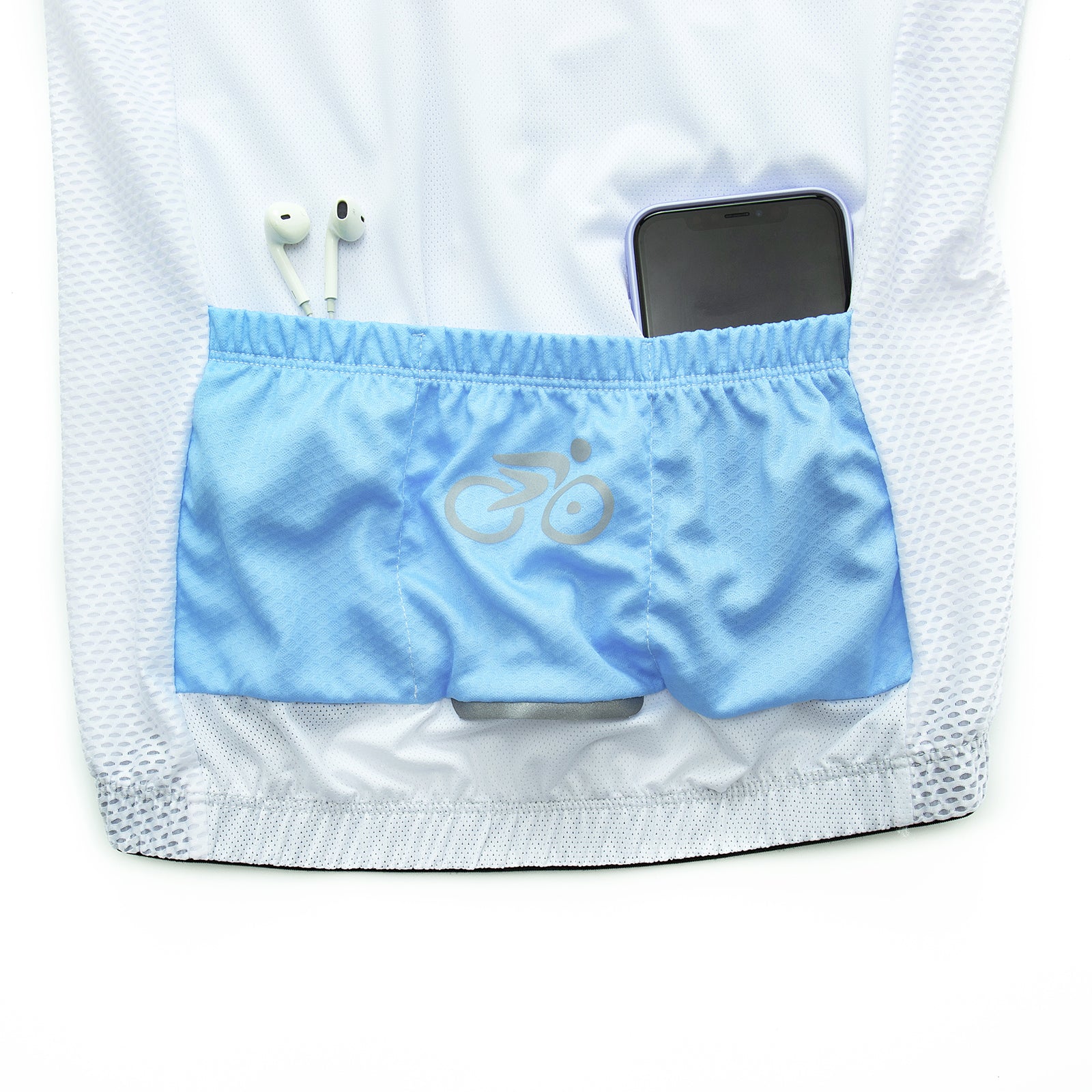 White Wizo Long Sleeve cycling jersey