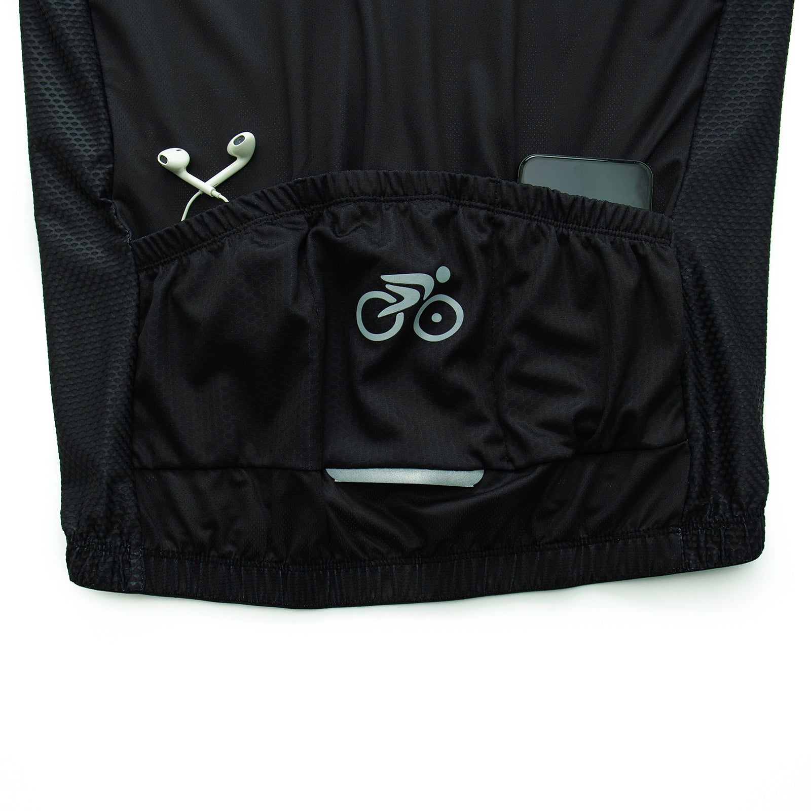 Black Sleeveless cycling jersey for Men and Women