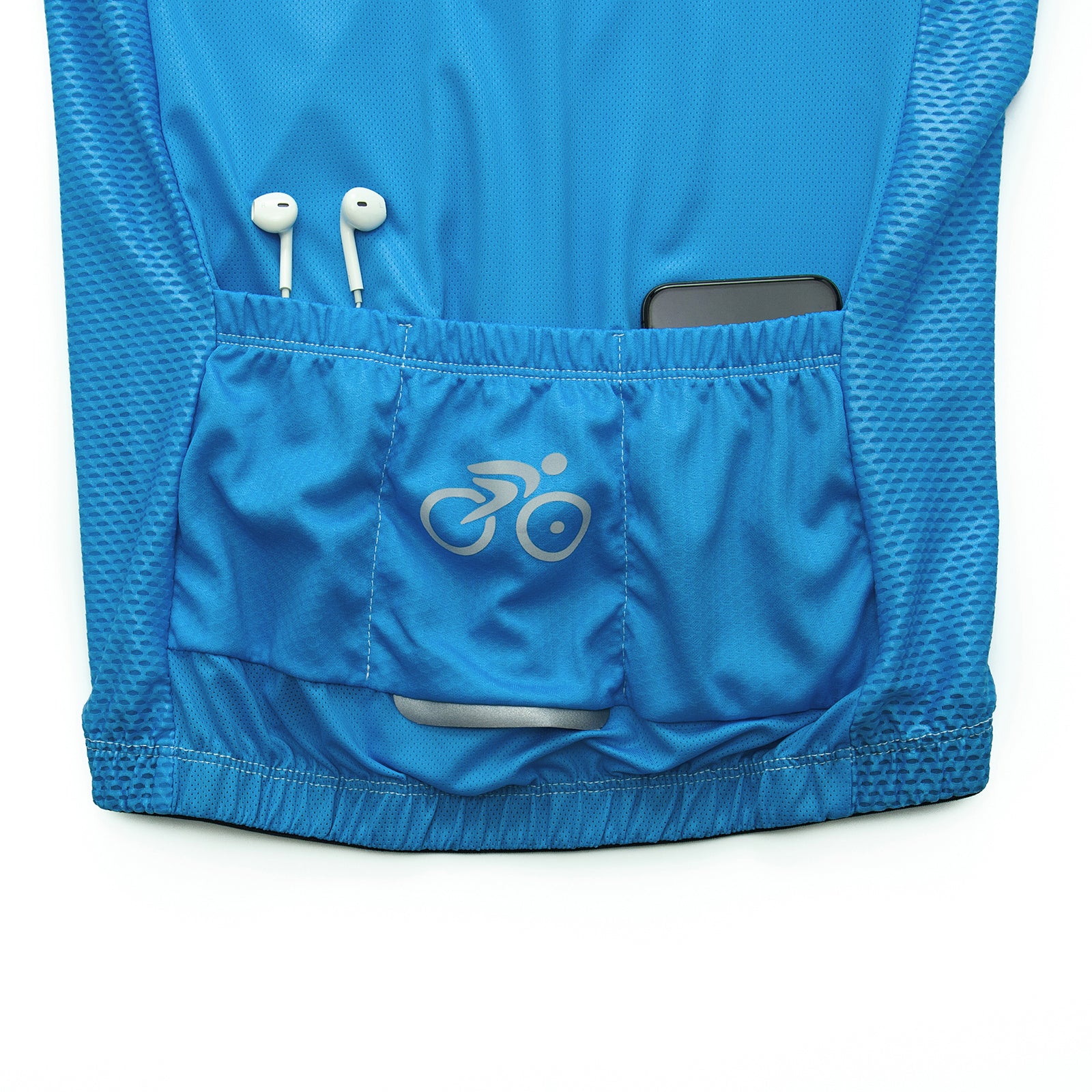 Azure Wizo cycling jersey