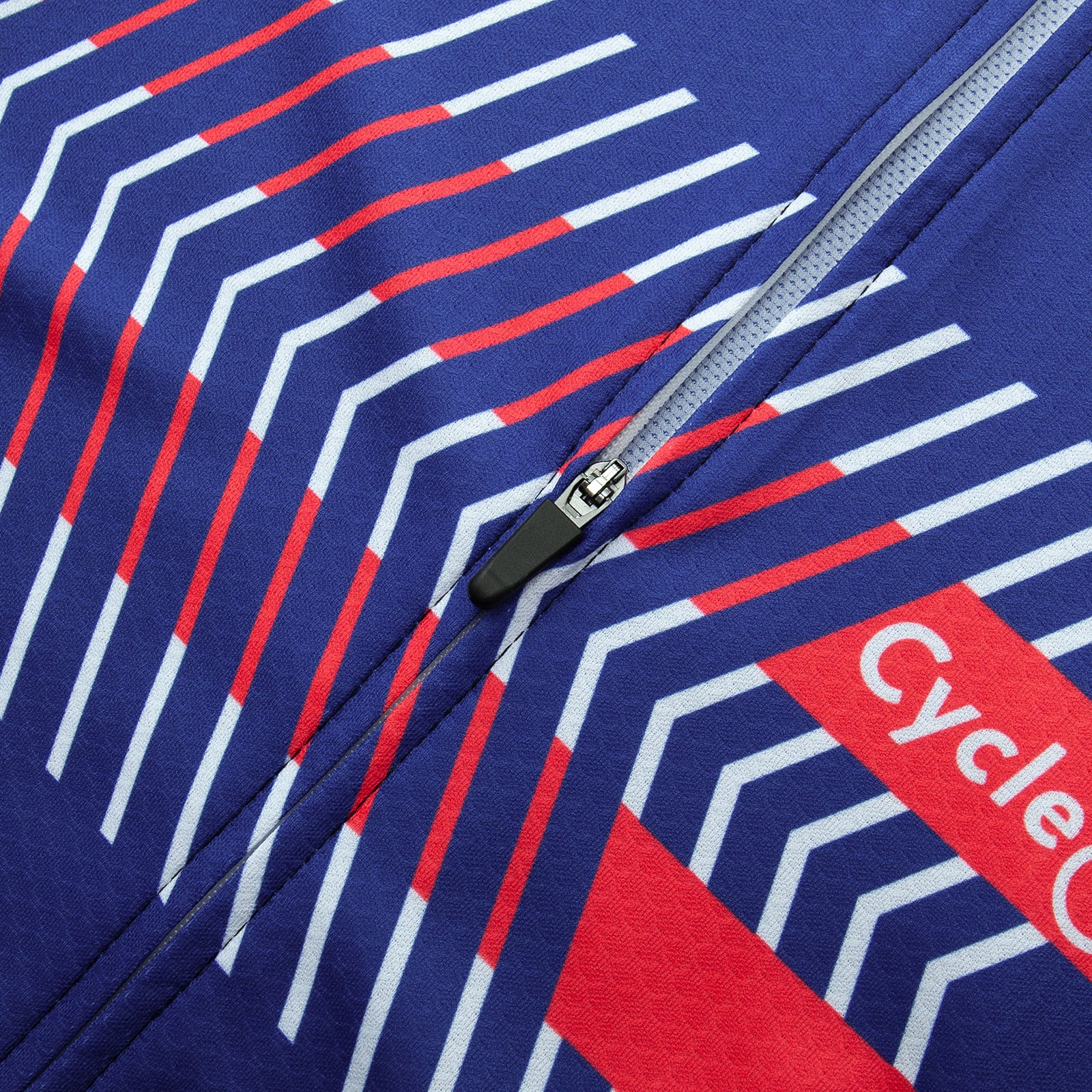 Blue & Red Wizo cycling jersey