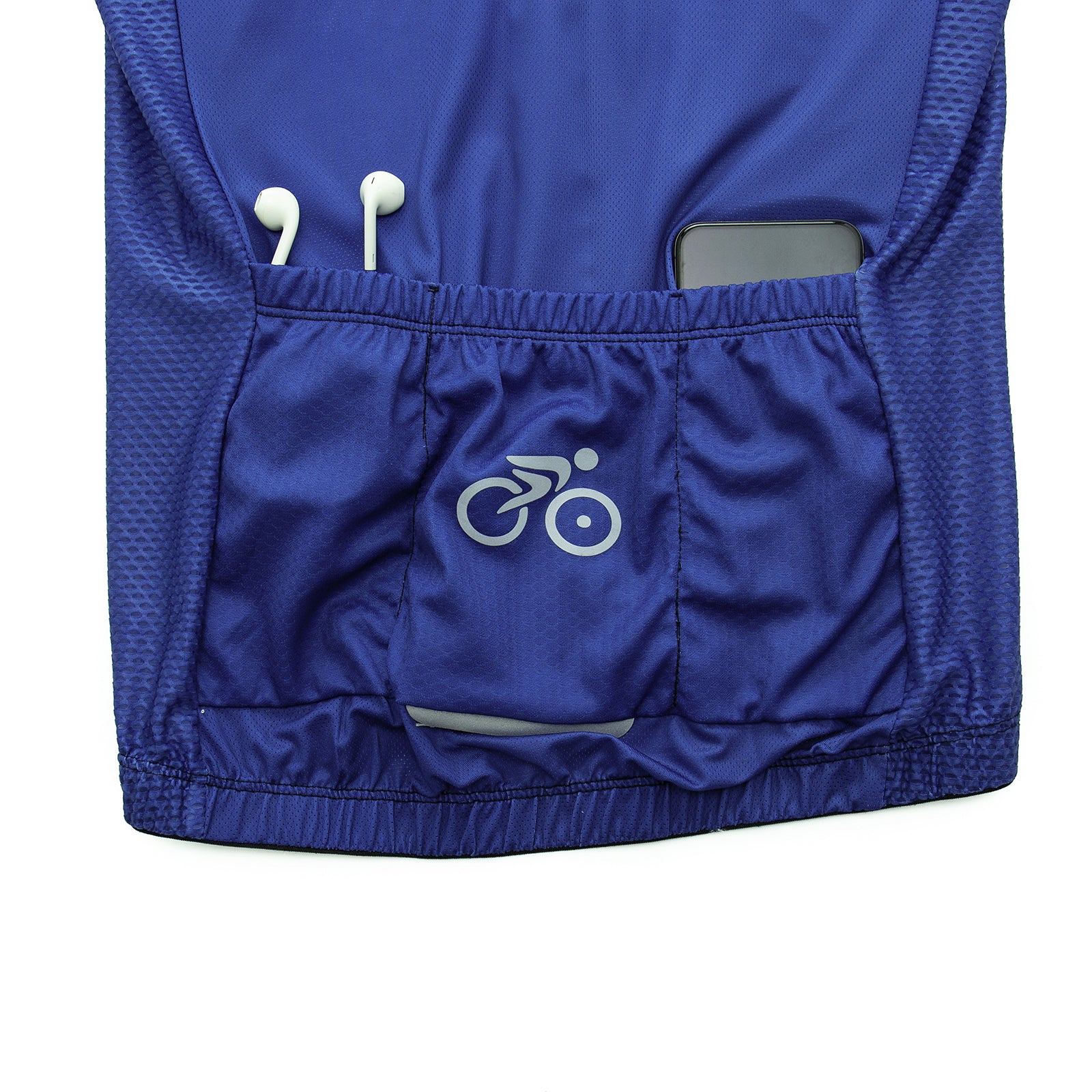 Blue & Red Wizo cycling jersey