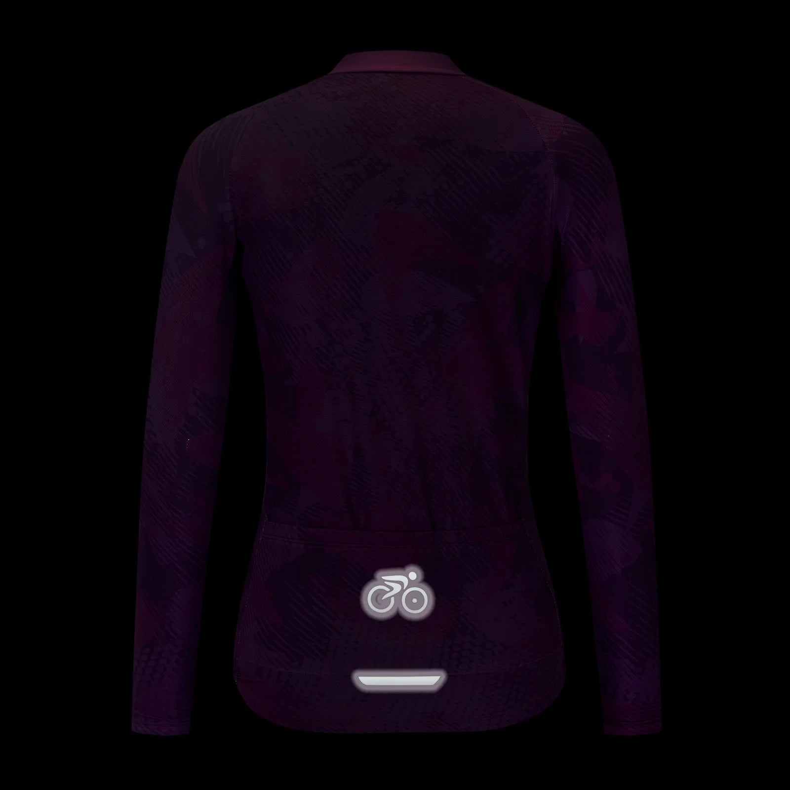 Long Sleeve Cycling Jersey Blue Design for women