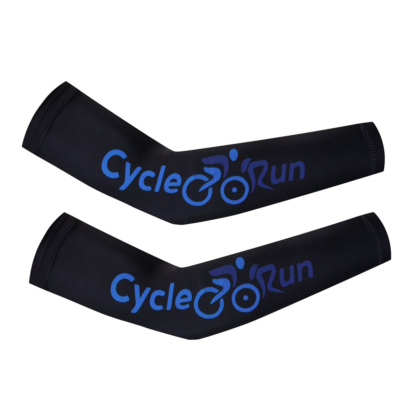 Black Arm Sleeve Cycling Sleeves   Protective Arm Warmers UV Protection
