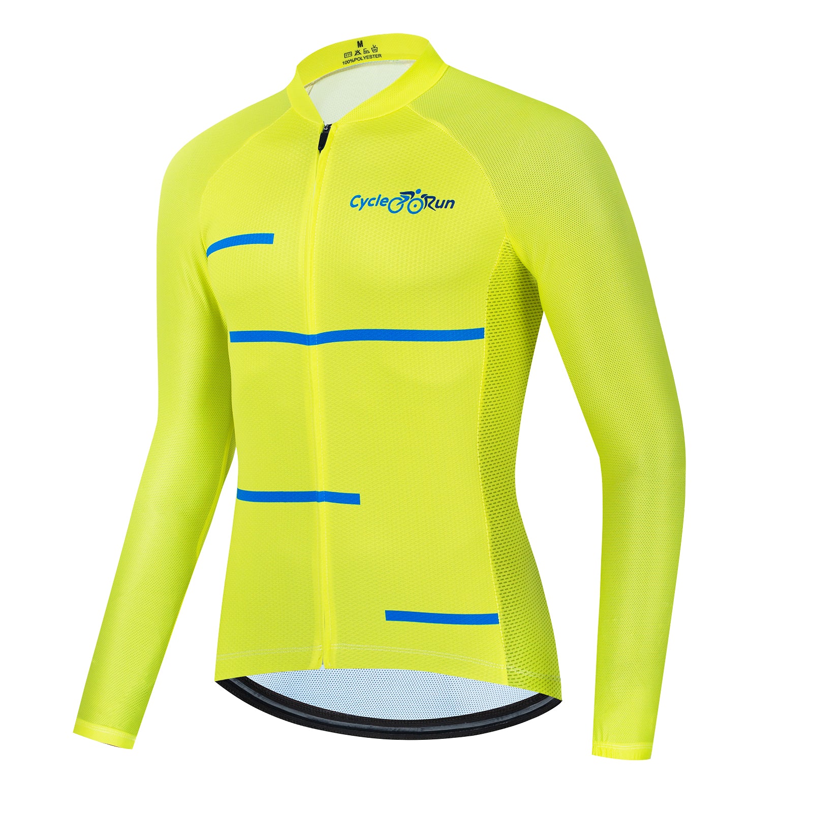 Yellow Long Sleeve Cycling jersey