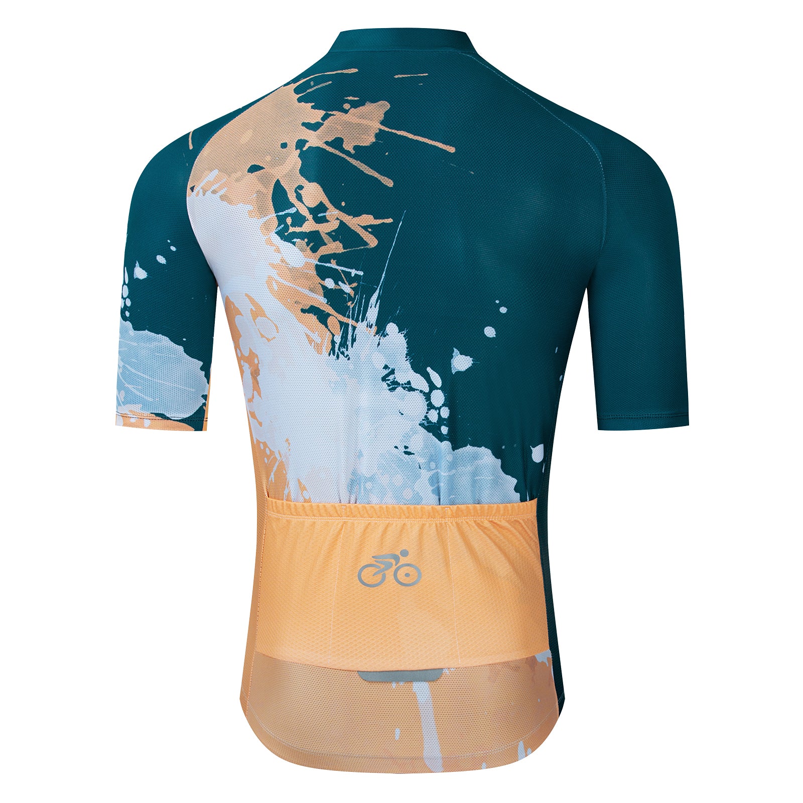 Body color paint splash cycling jersey