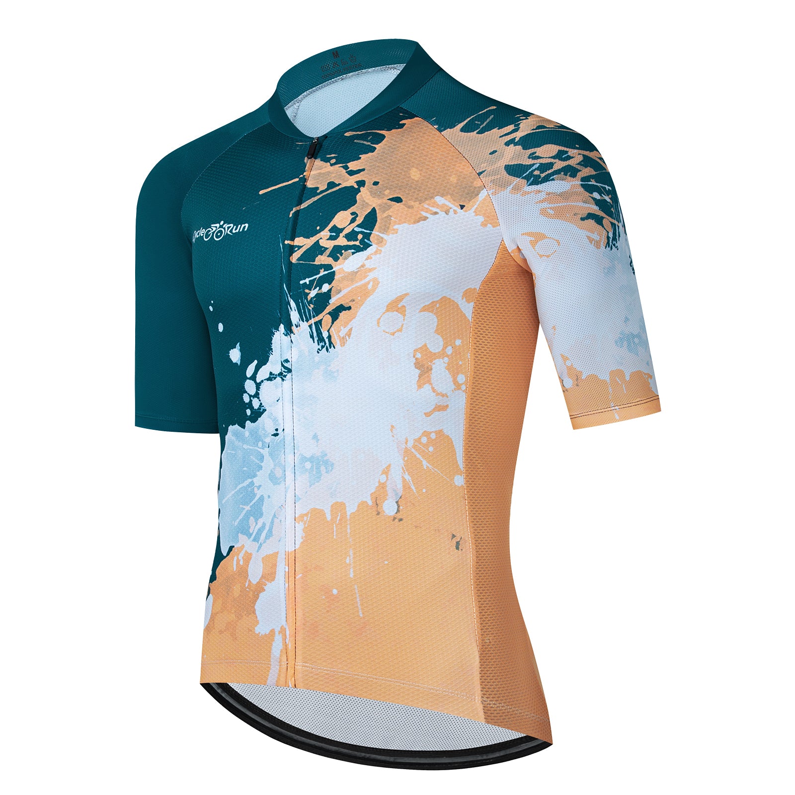 Body color paint splash cycling jersey