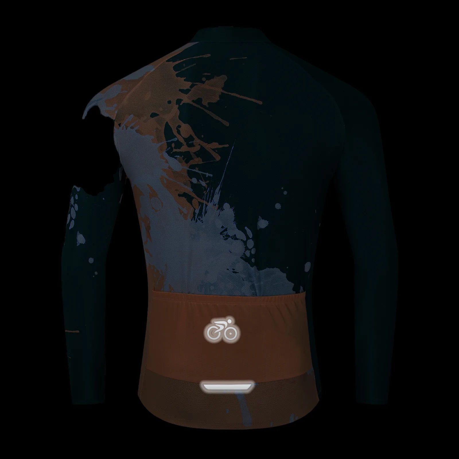 Body color paint splash Long Sleeve cycling jersey for women