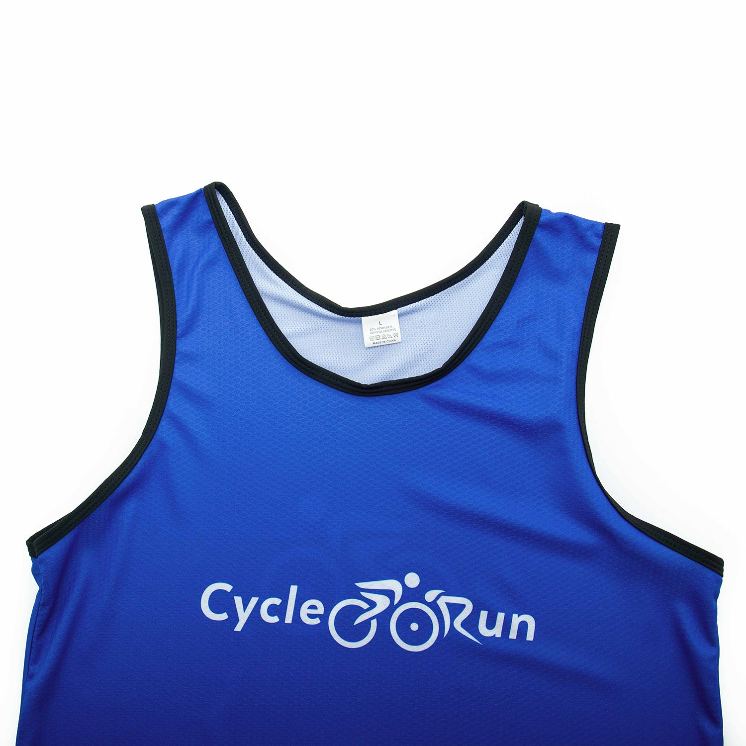 Blue Triathlon Running Singlet