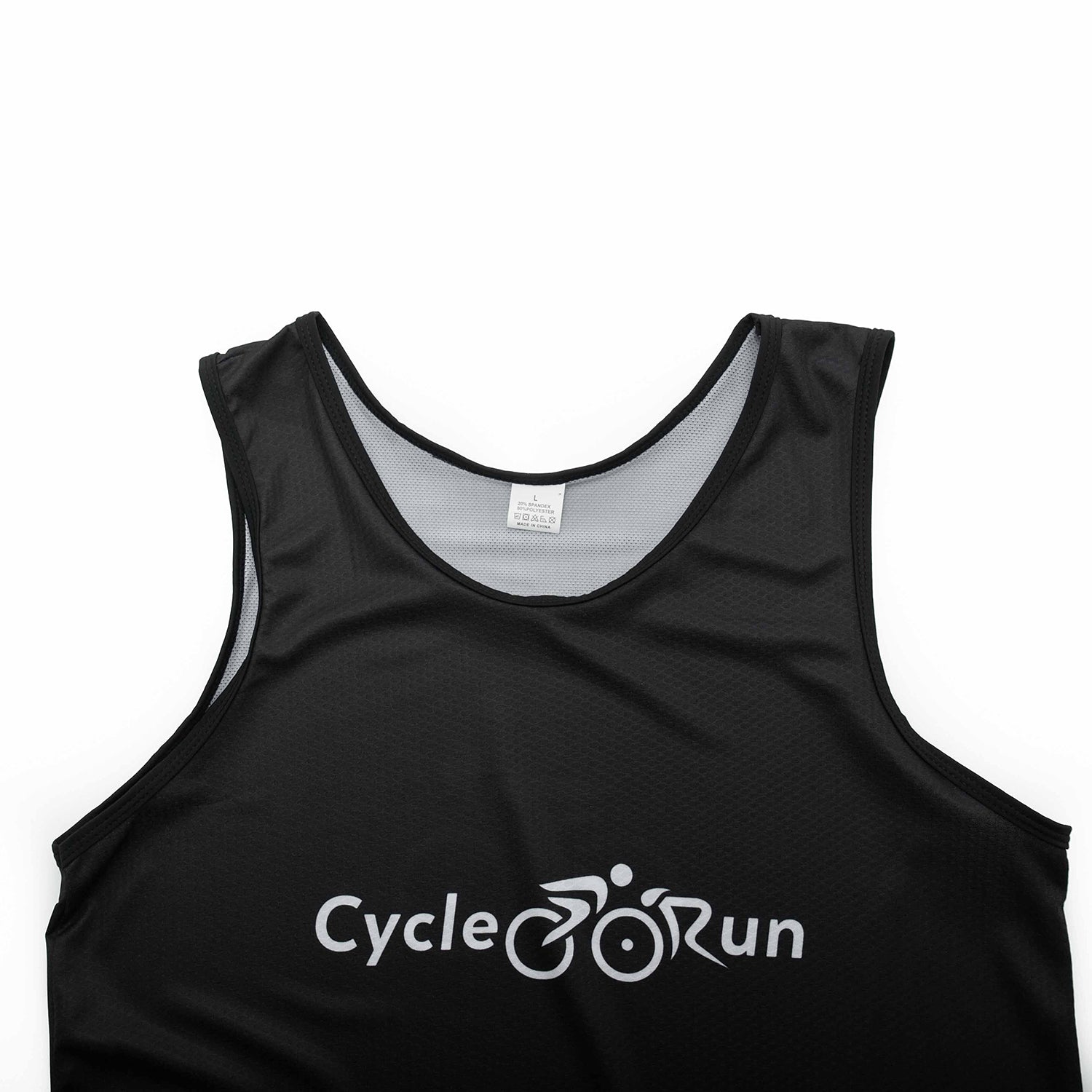 Black Triathlon Running Singlet