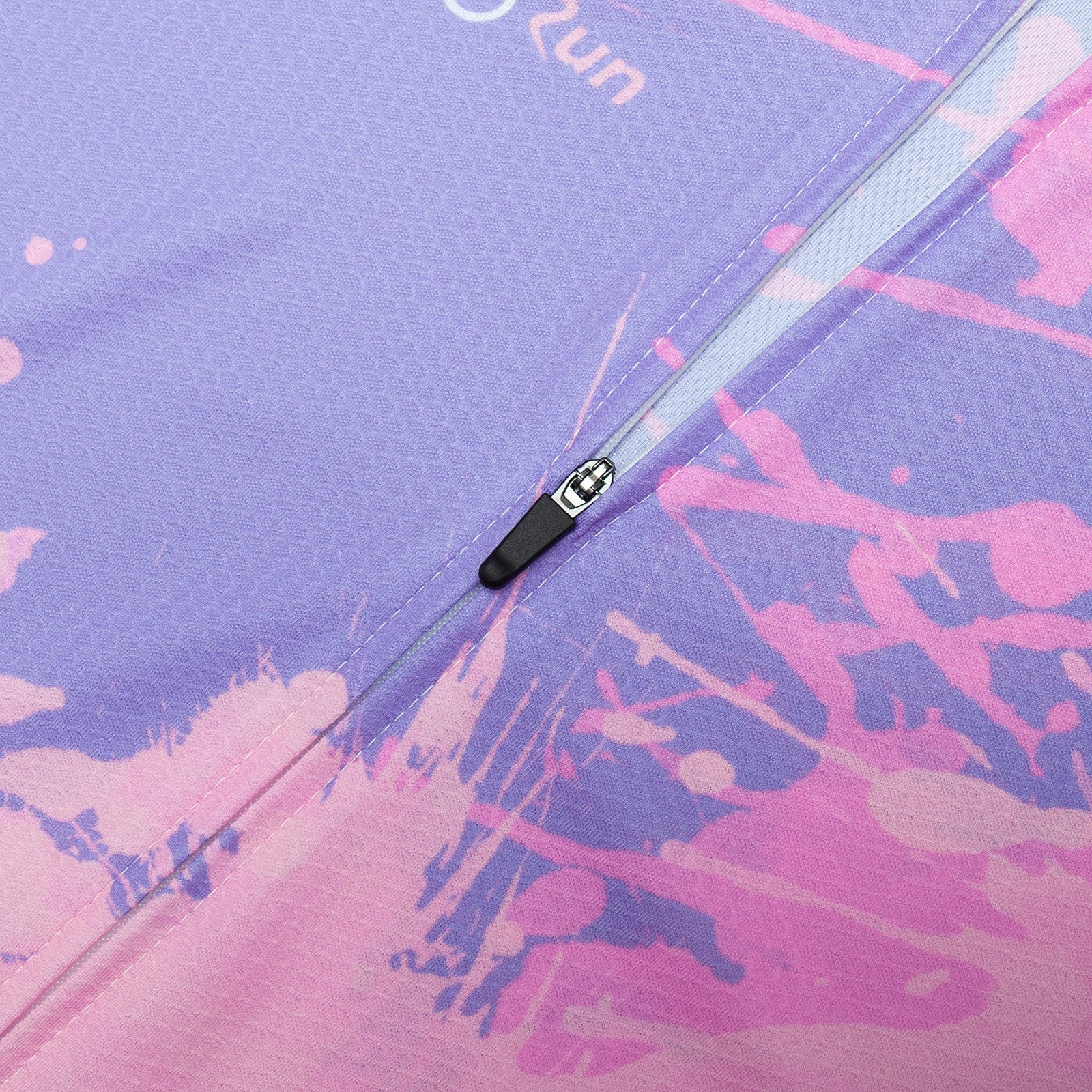 Blue paint splash cycling jersey for women