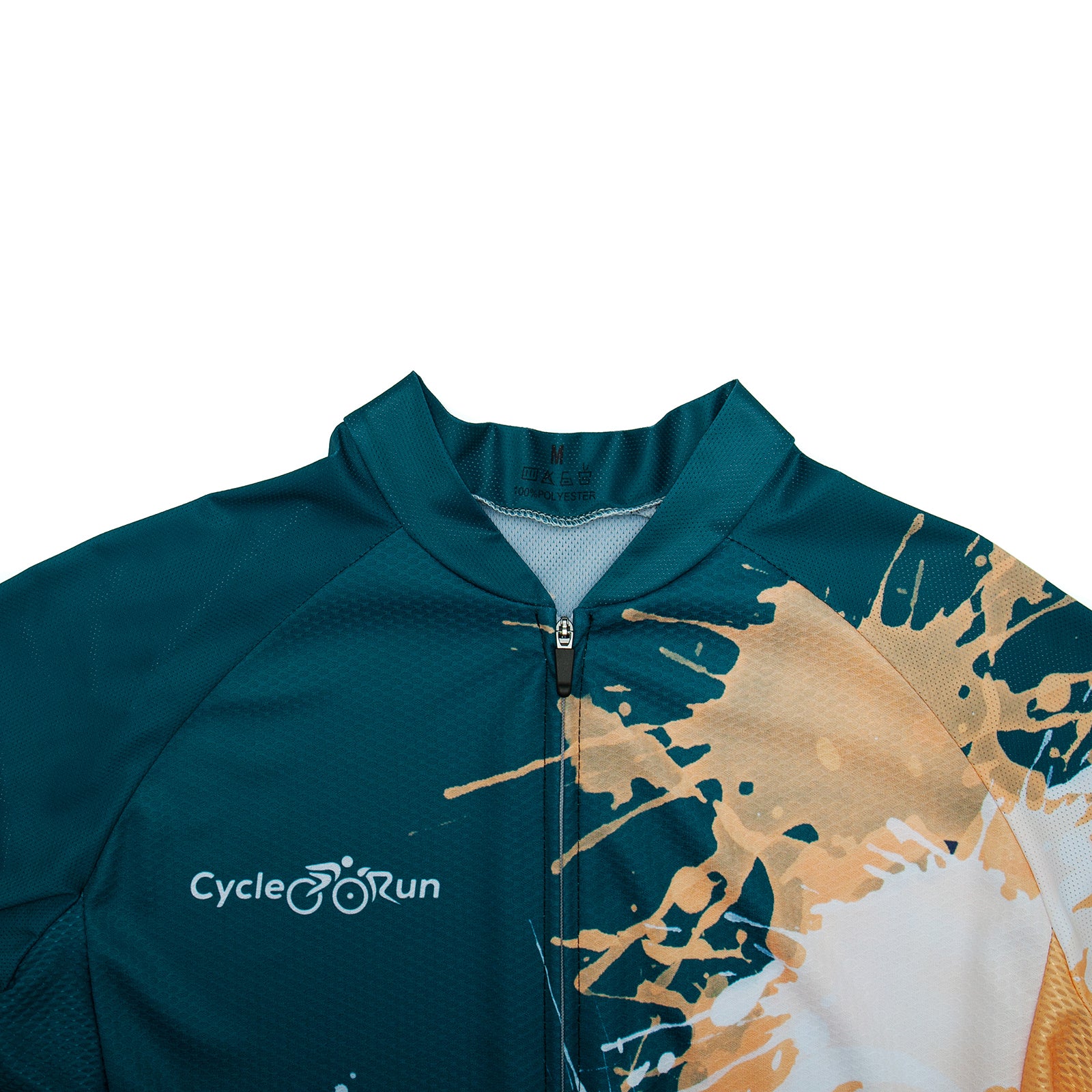 Body color paint splash cycling jersey