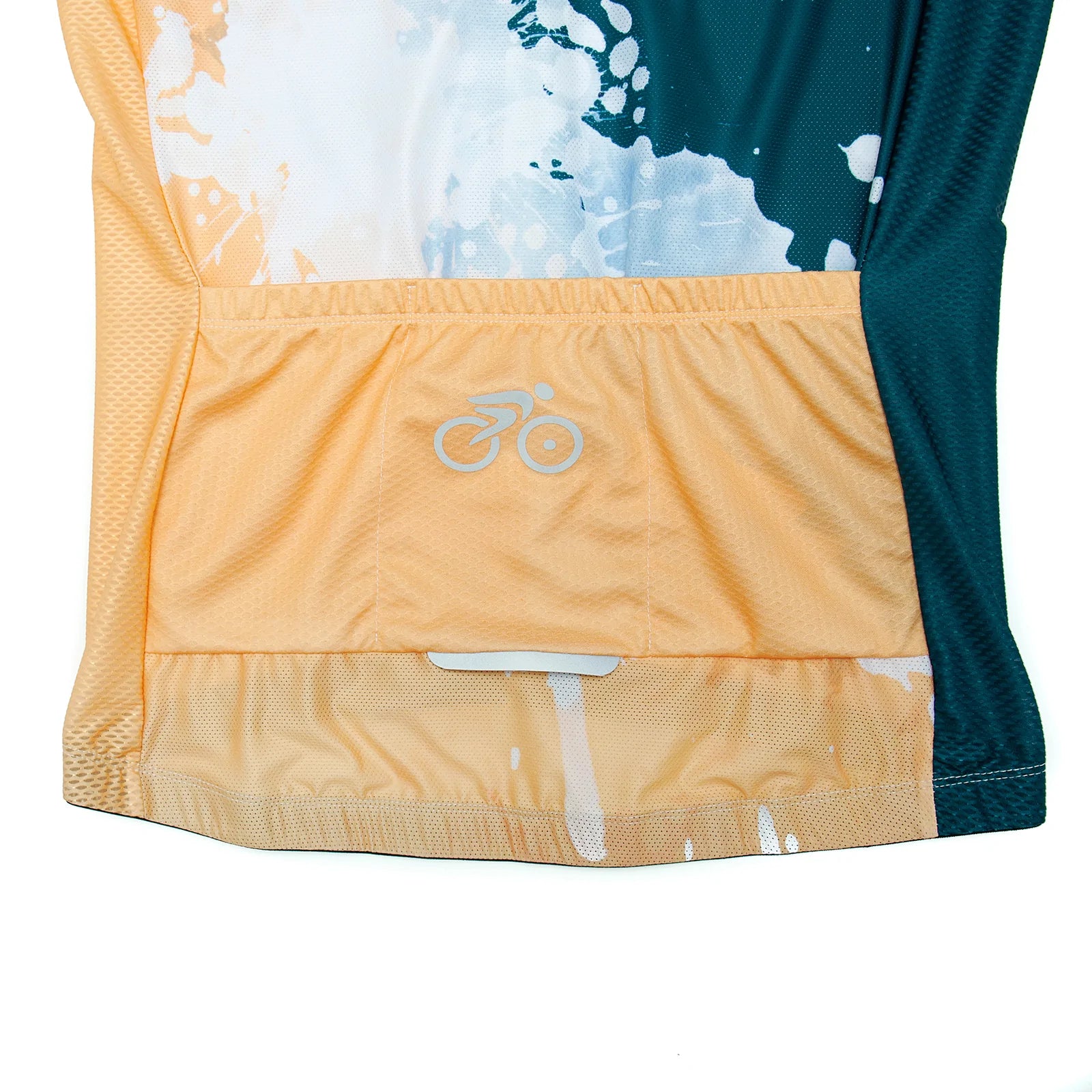 Body color paint splash cycling jersey for women