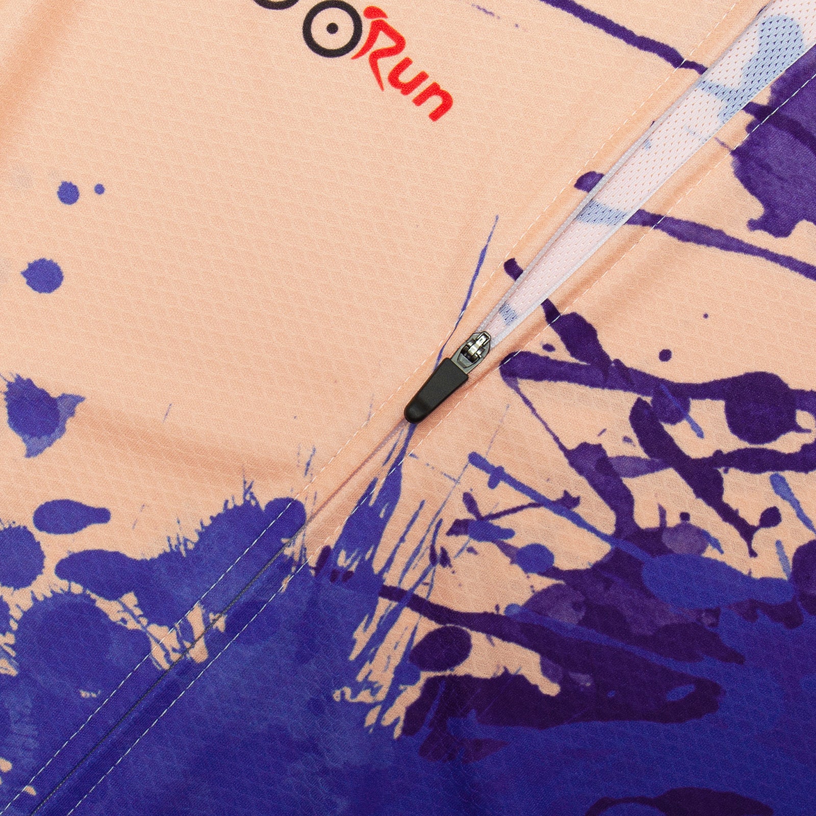 Purple paint splash cycling jersey