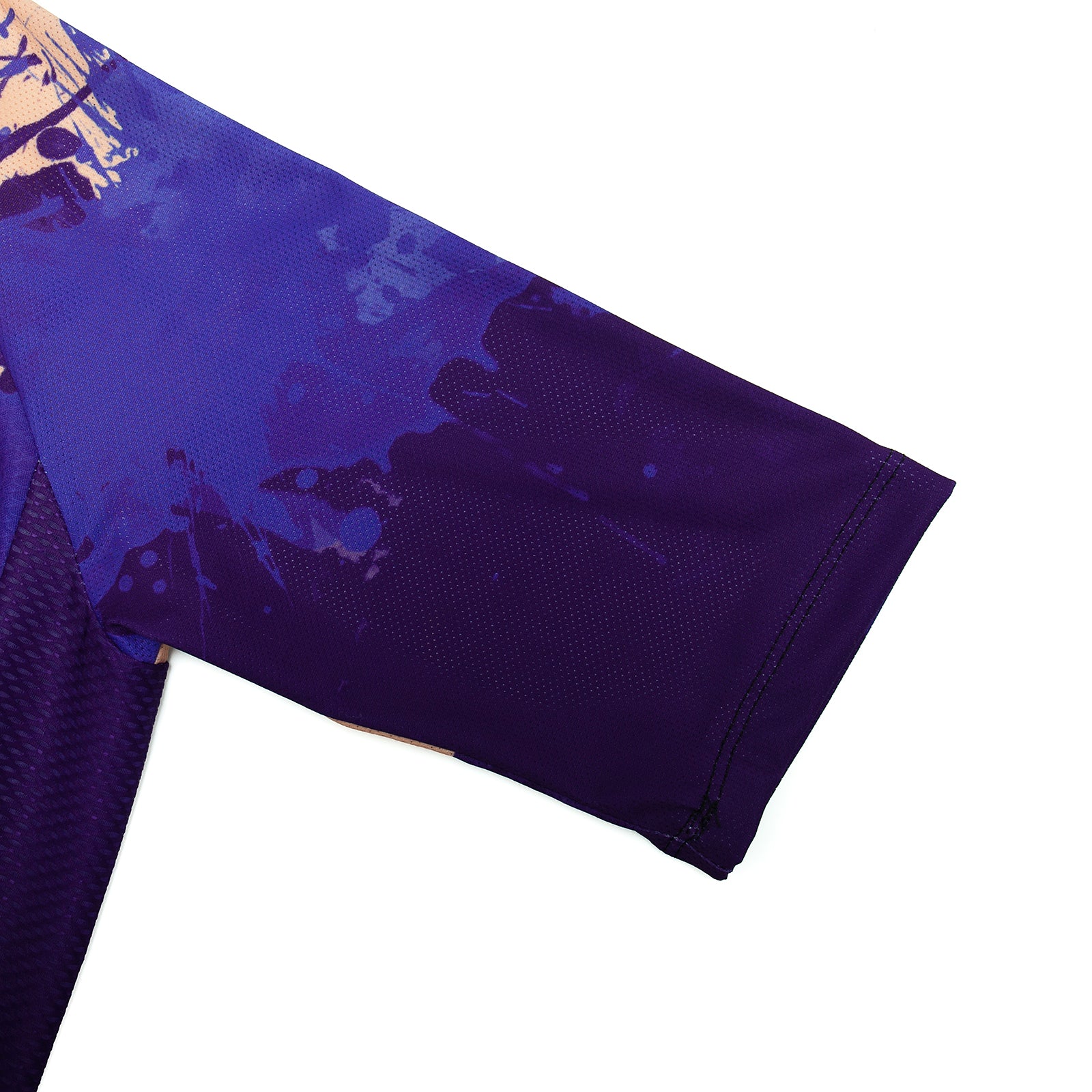 Purple paint splash cycling jersey