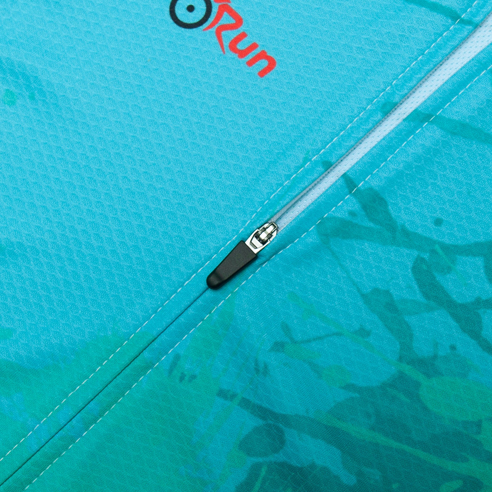 Light blue paint splash cycling jersey