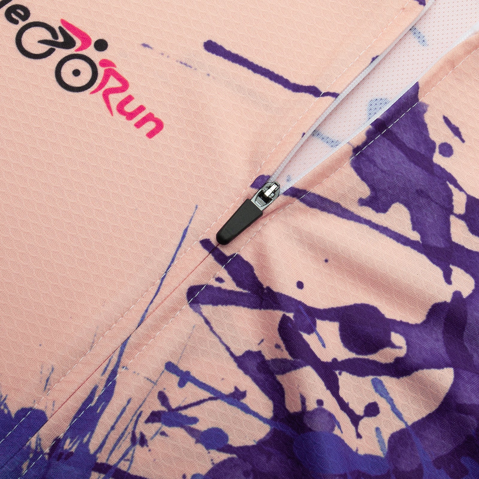 Purple paint splash Long Sleeve cycling jersey