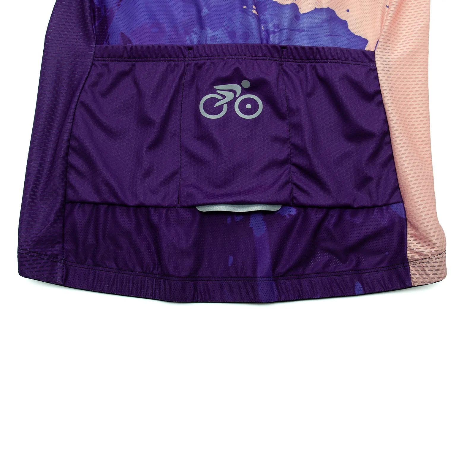 Purple paint splash Long Sleeve cycling jersey for women