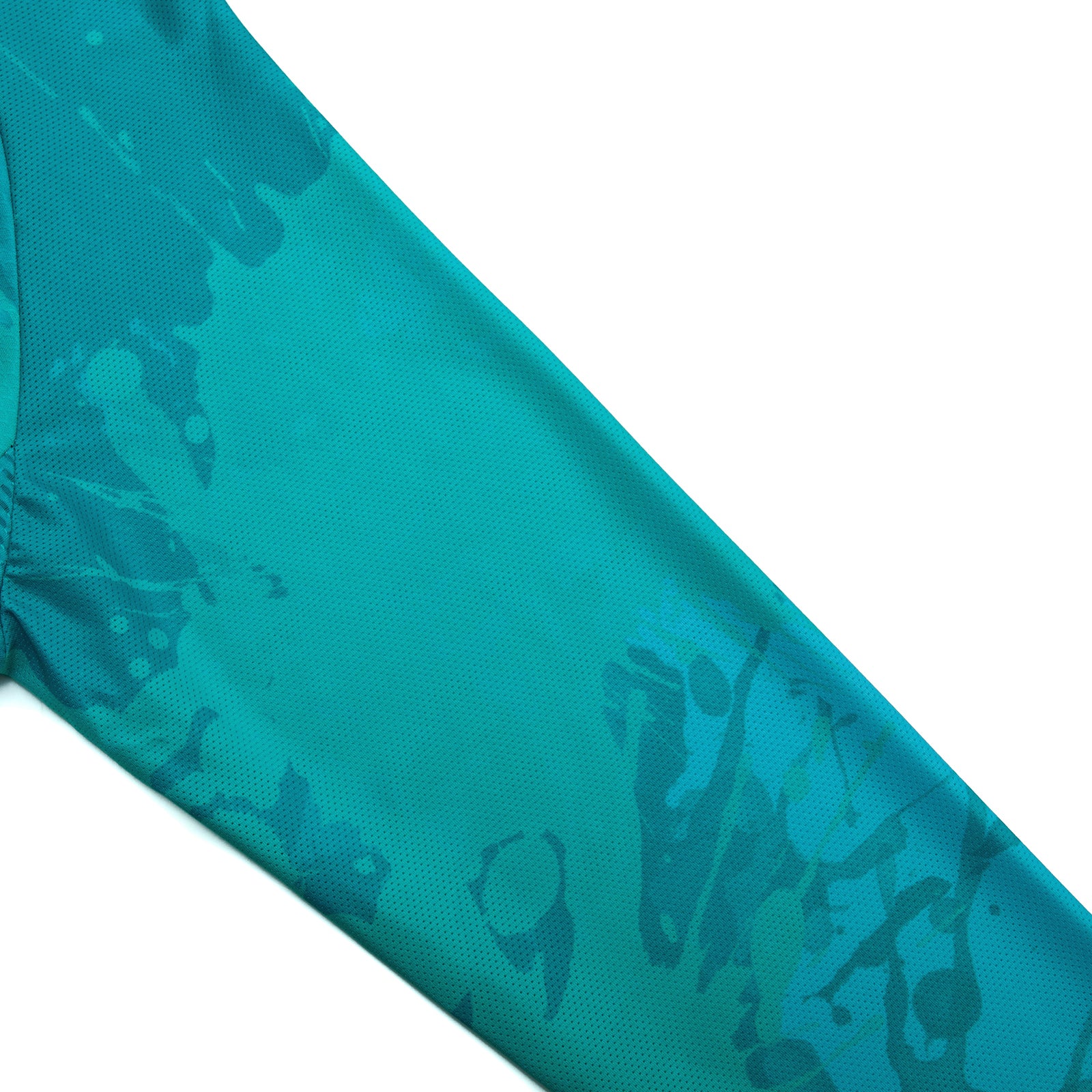 Light blue paint splash Long Sleeve cycling jersey