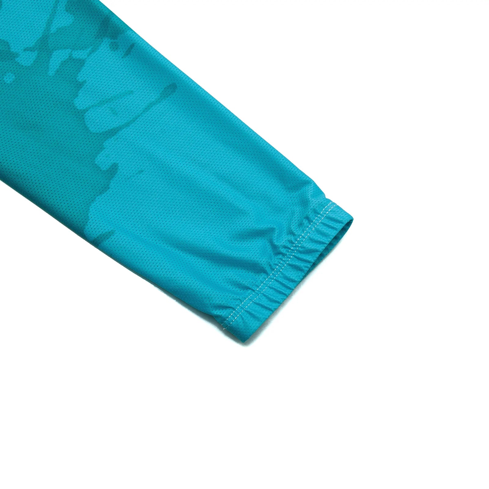 Light blue paint splash Long Sleeve cycling jersey for women