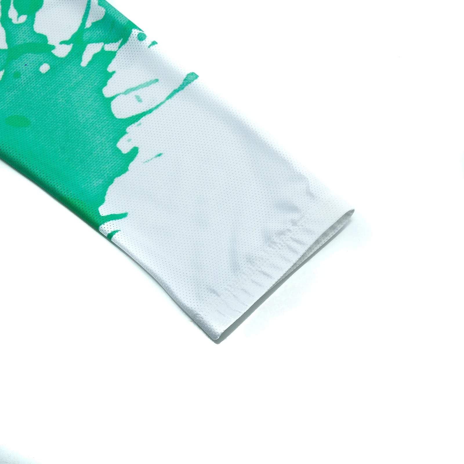 Green blue paint splash Long Sleeve cycling jersey for women