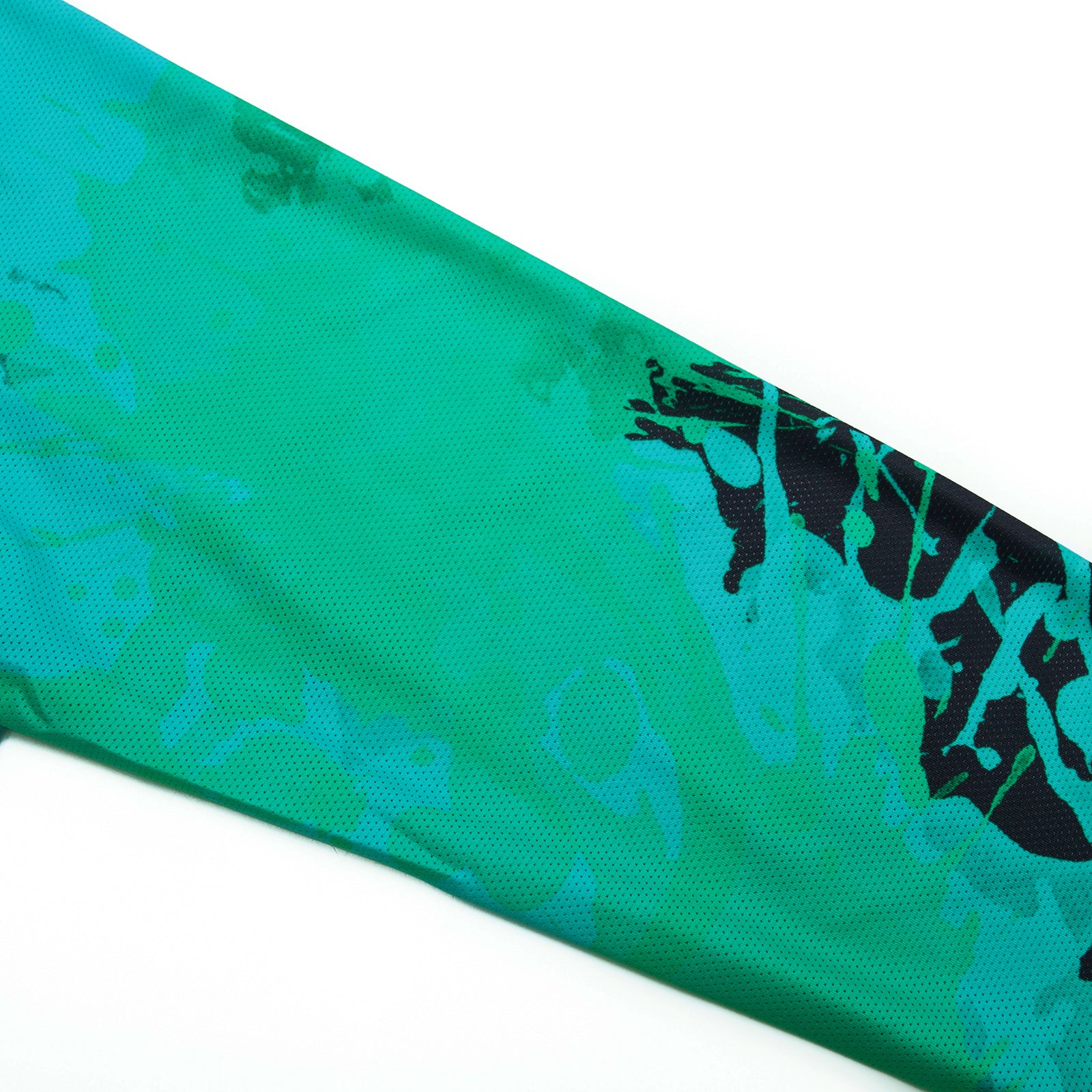 Black green paint splash Long Sleeve cycling jersey