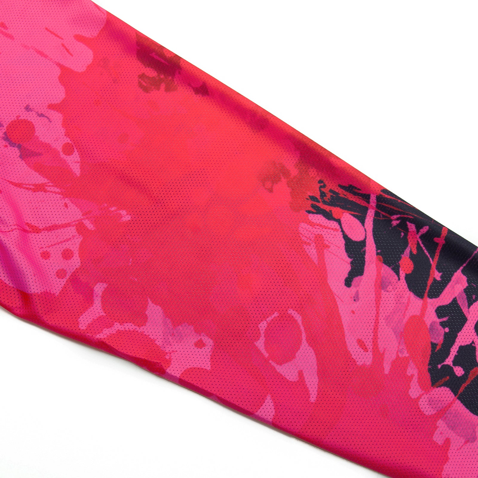 Pink red paint splash Long Sleeve cycling jersey