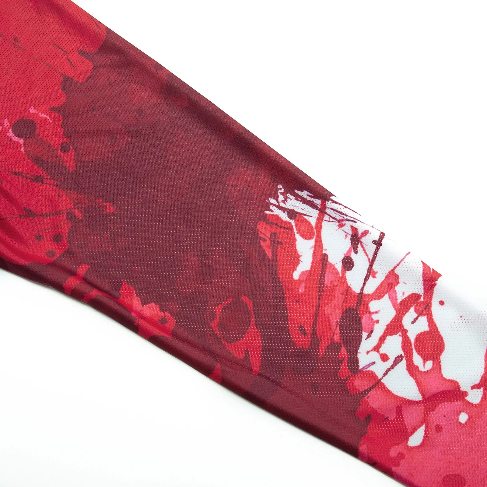 Cycling Jersey Paint Splash White and Black Long Sleeve for women