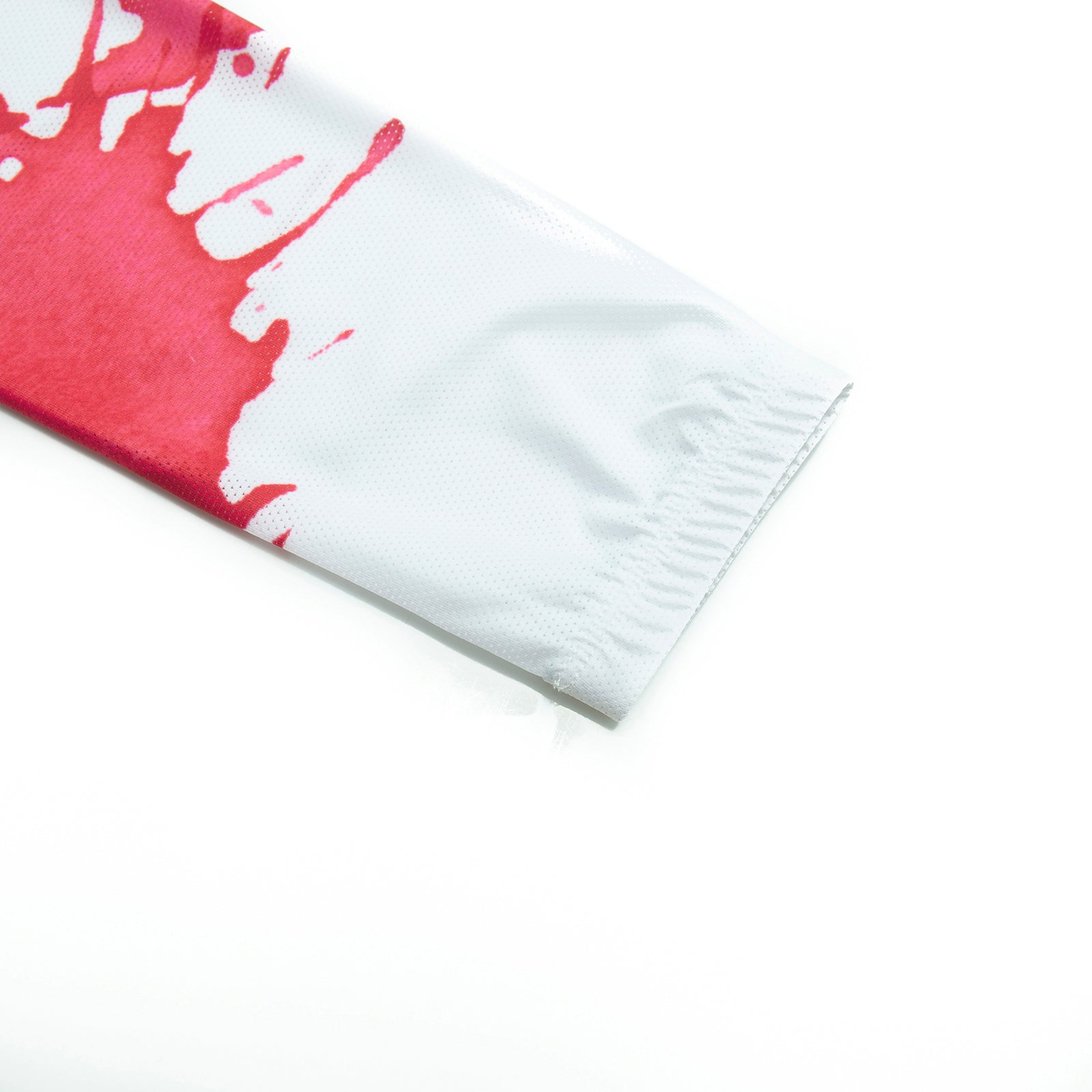 Cycling Jersey Paint Splash White and Black Long Sleeve