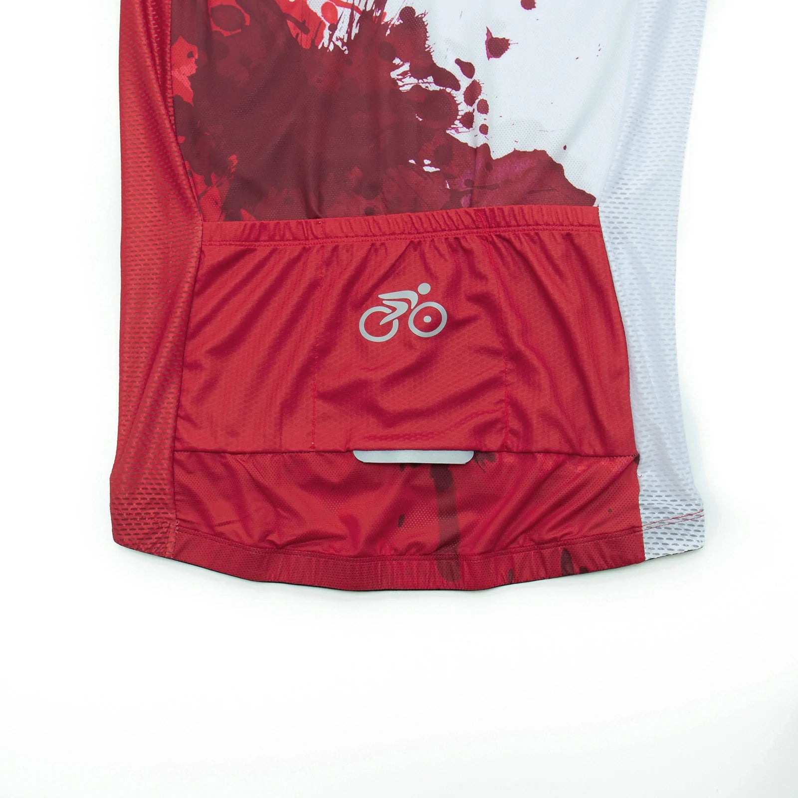 Cycling Jersey Paint Splash White and Black Long Sleeve for women