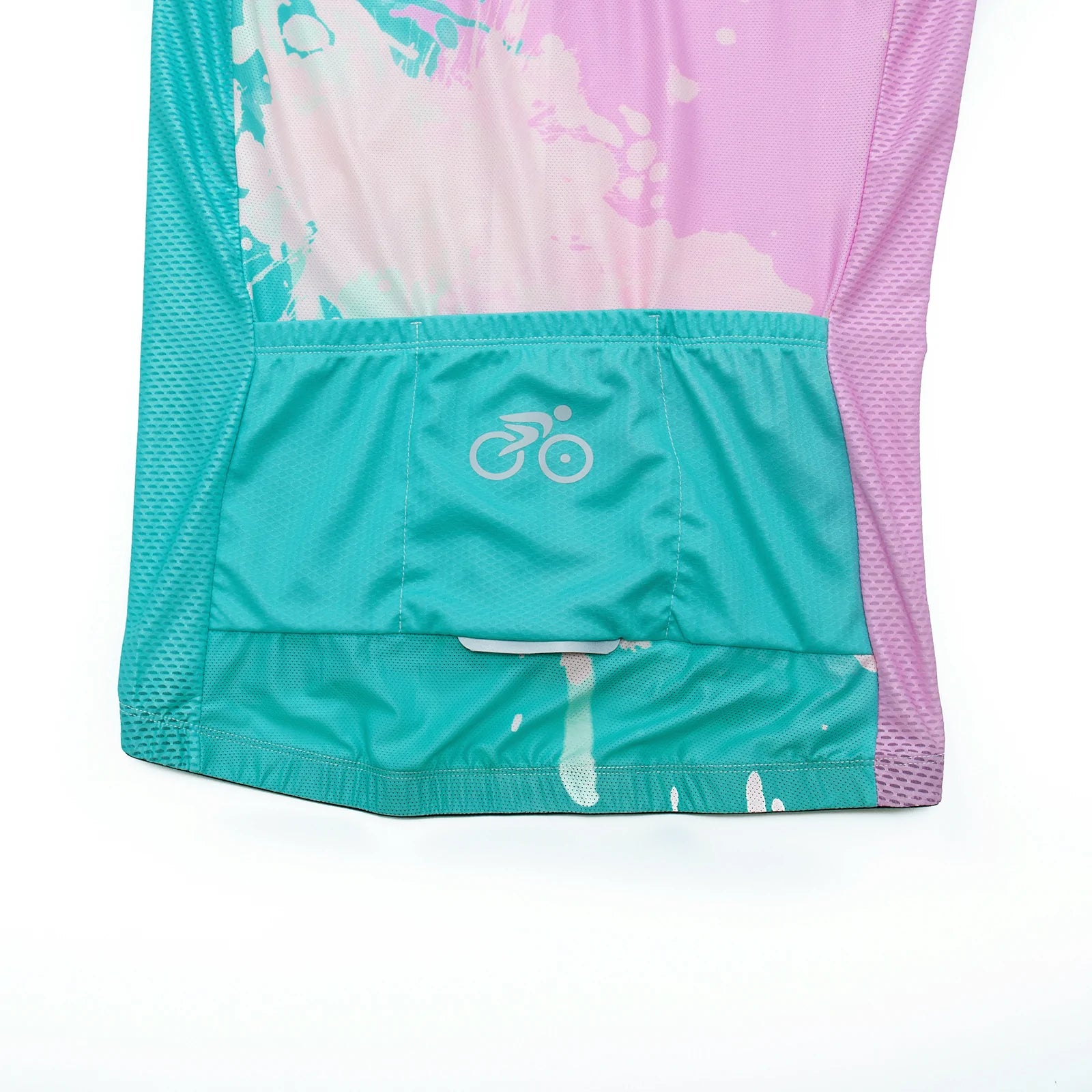 Blue paint splash Long Sleeve cycling jersey for women