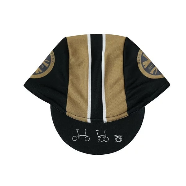 U.K London Cycling Caps Charcoal Gold Ride Headwear  One Size
