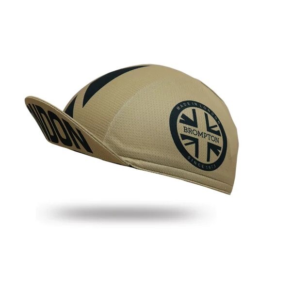 U.K London Cycling Caps Charcoal Gold Ride Headwear  One Size
