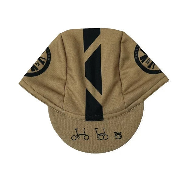 U.K London Cycling Caps Charcoal Gold Ride Headwear  One Size