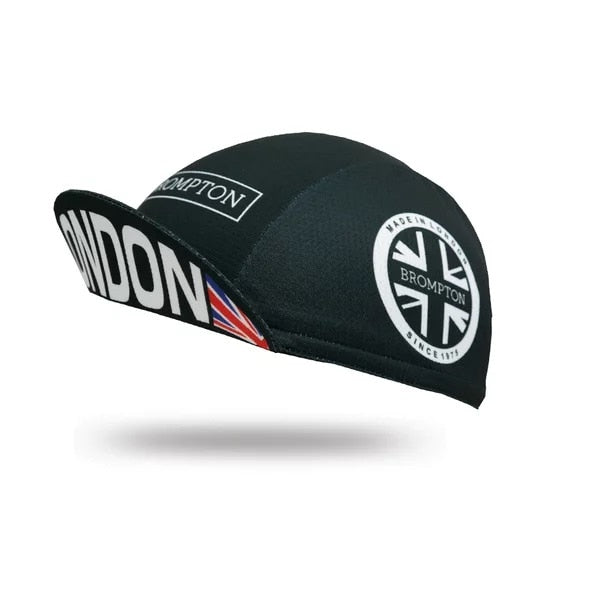 U.K London Cycling Caps Charcoal Gold Ride Headwear  One Size