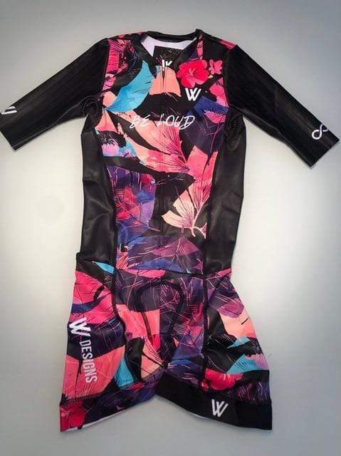 Women triathlon suit  sets Pink - Cycle-Run