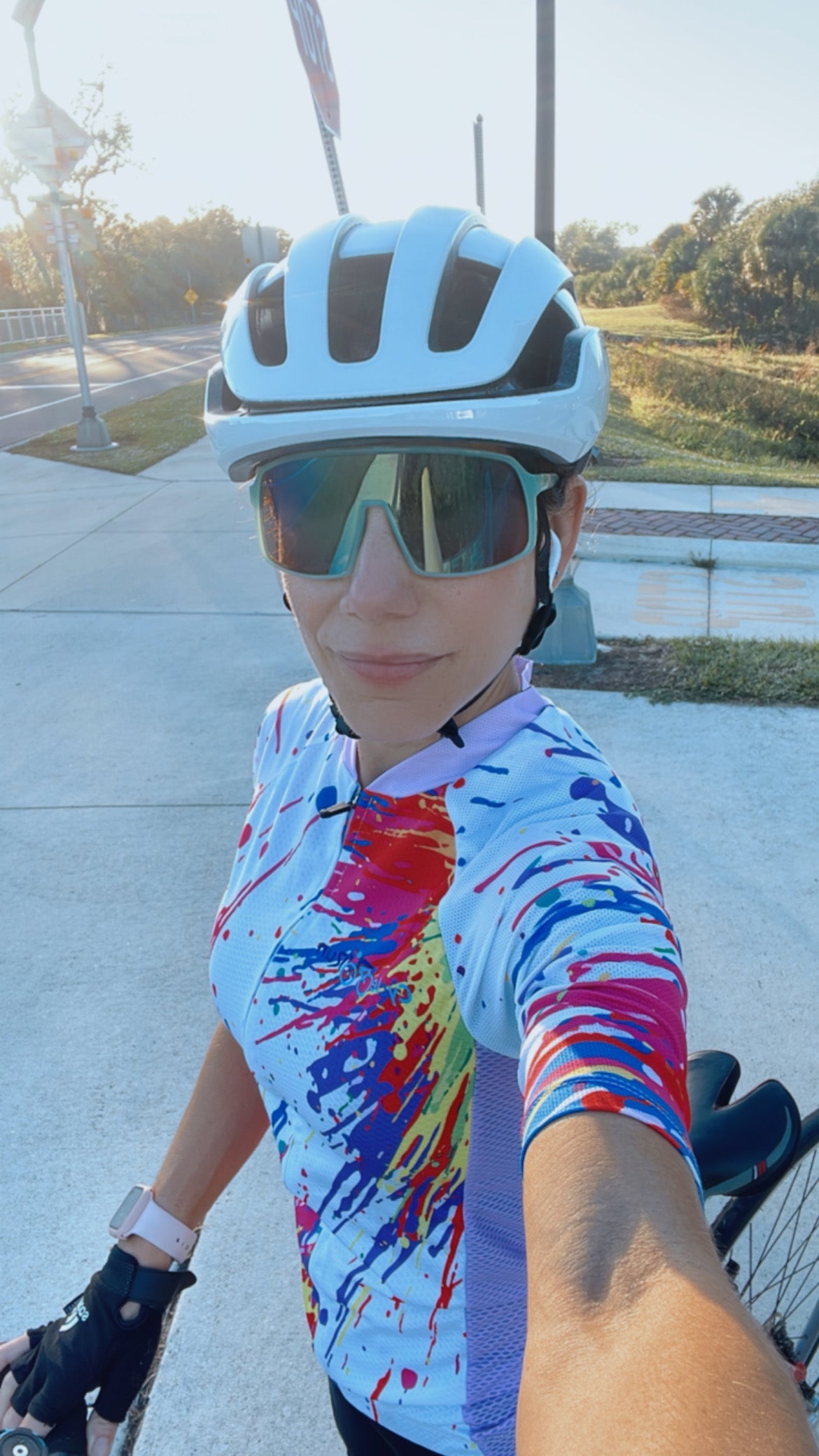 Color Splash Cycling jersey for women