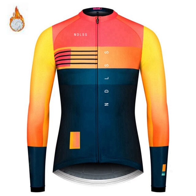 Winter Jacket Thermal Fleece Men Cycling Jersey